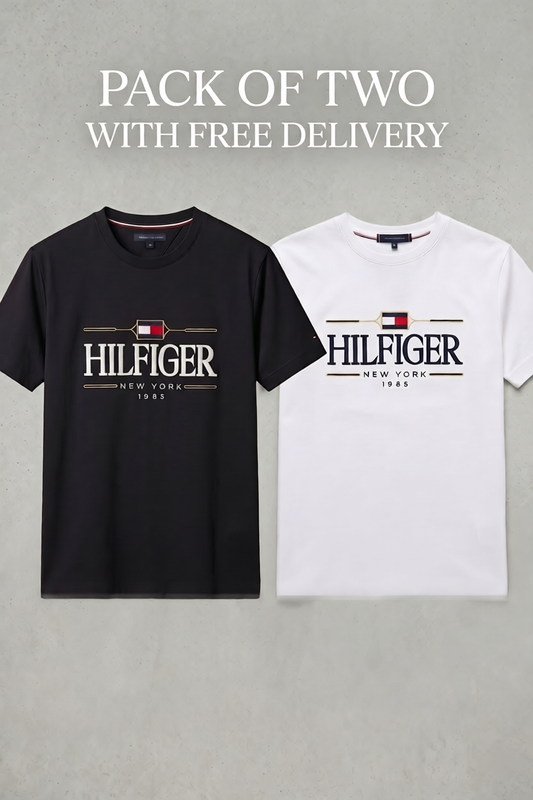 Pack of Two Round Neck cotton T shirt Deal — view 1