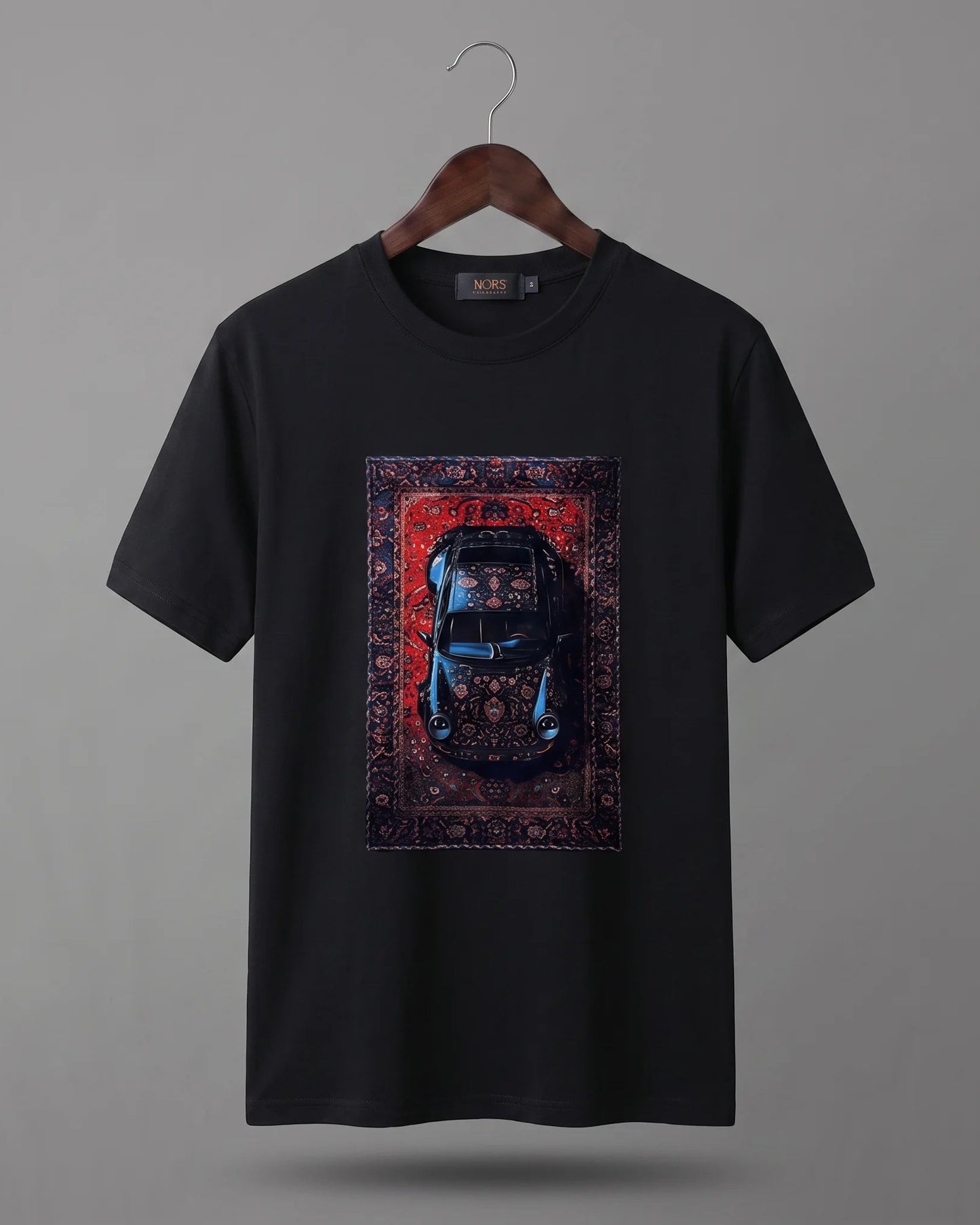 Sports Car & Vintage Rug Graphic T-Shirt