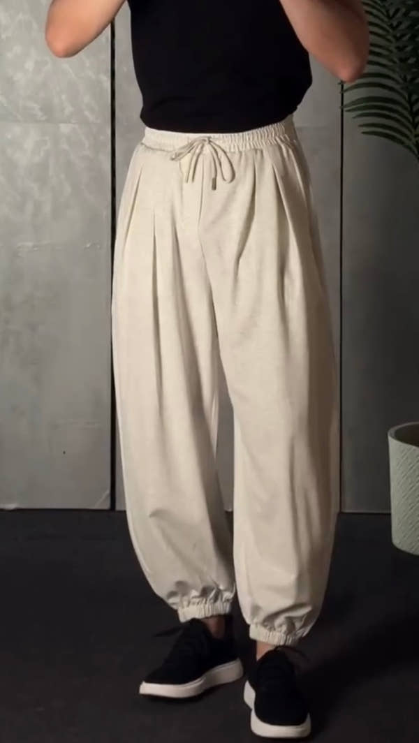 Lightweight Baggy Cuffed Pants