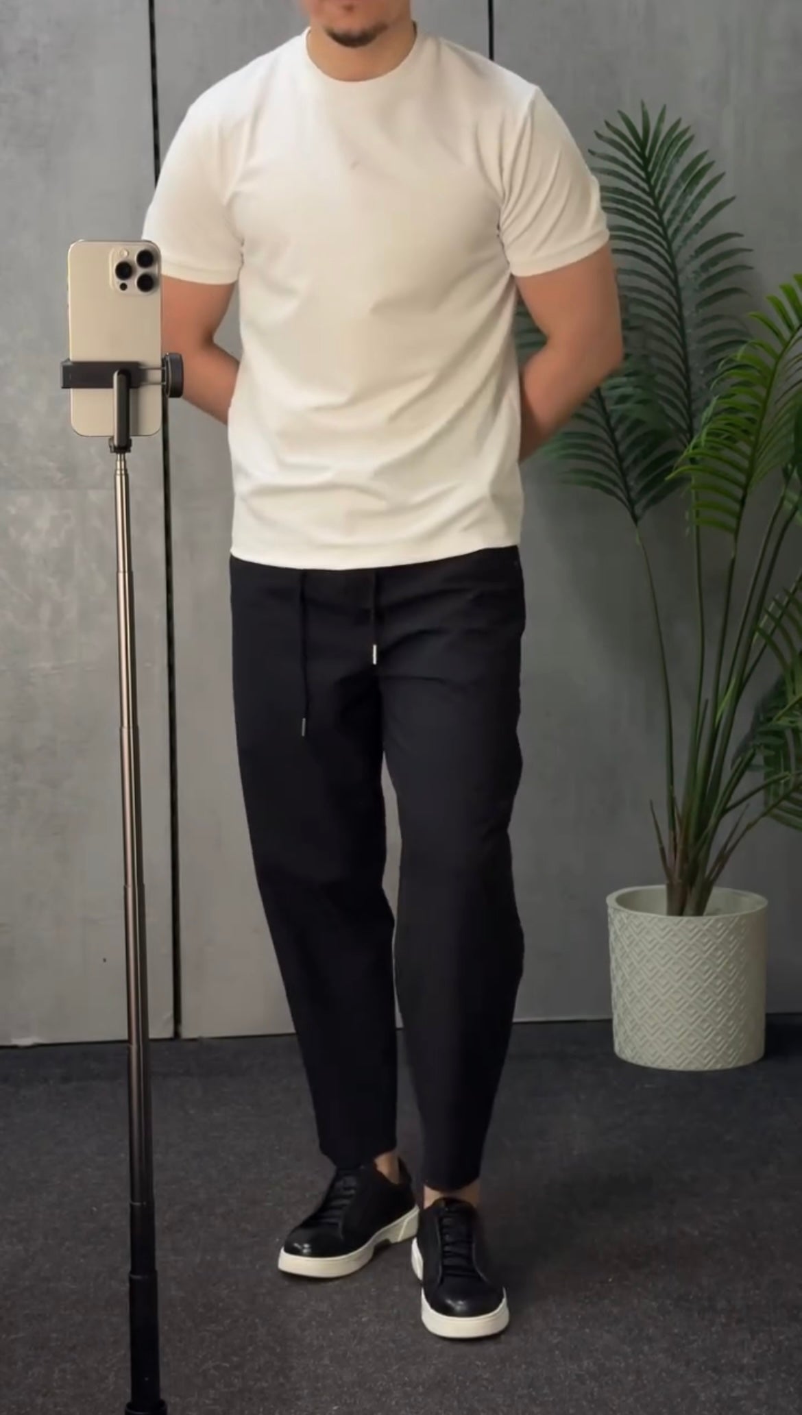Modern Flat-Front Relaxed Trousers