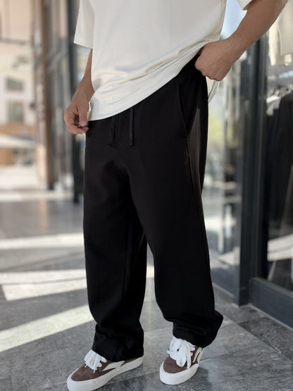 Relaxed Straight-Leg Trousers
