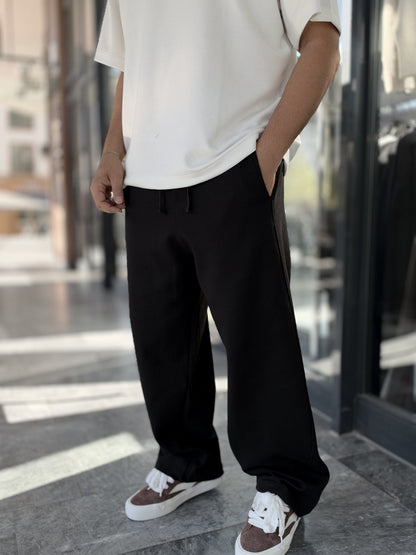 Relaxed Straight-Leg Trousers