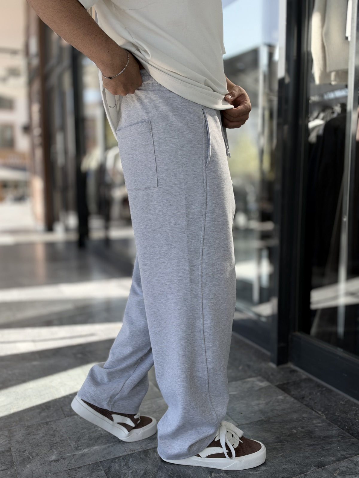 Relaxed Straight-Leg Trousers