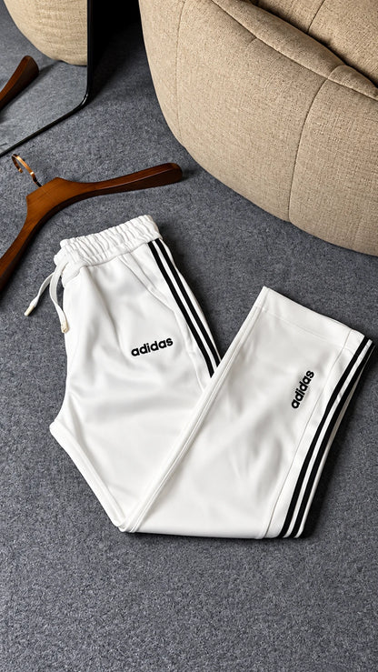 Retro Stripe Wide-Leg Track Trousers