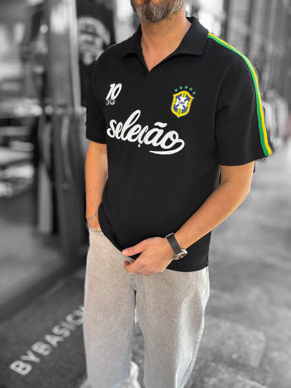 Two-Thread T-Shirt with Brazil Emblem