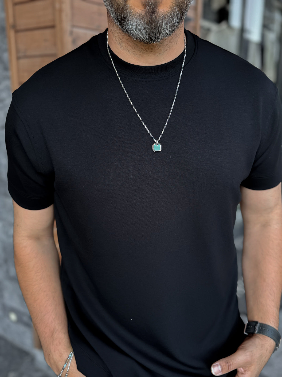 Modal Fabric Lycra Slim Fit T-Shirt