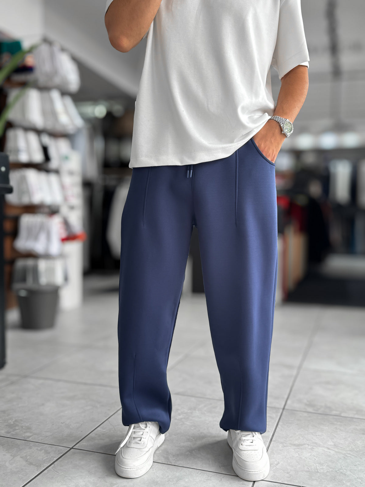 Sculpted Seam Relaxed Trousers
