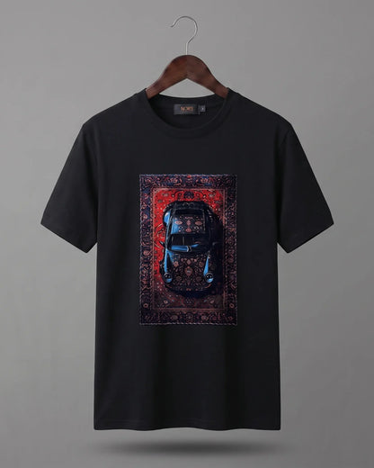Sports Car & Vintage Rug Graphic T-Shirt