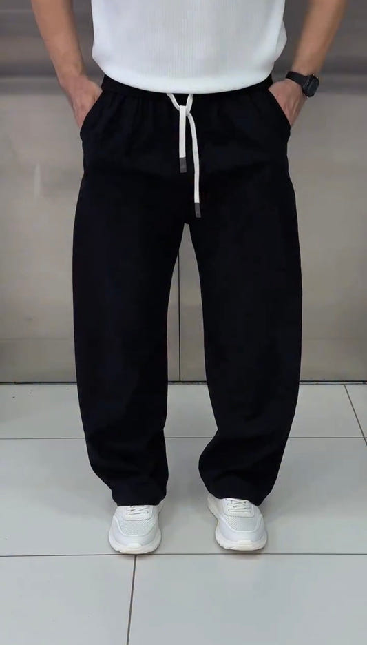 Relaxed Fit Summer Drawstring Trouser — hover view