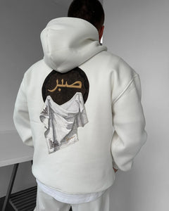 صبر Embroidered Oversized Hoodie