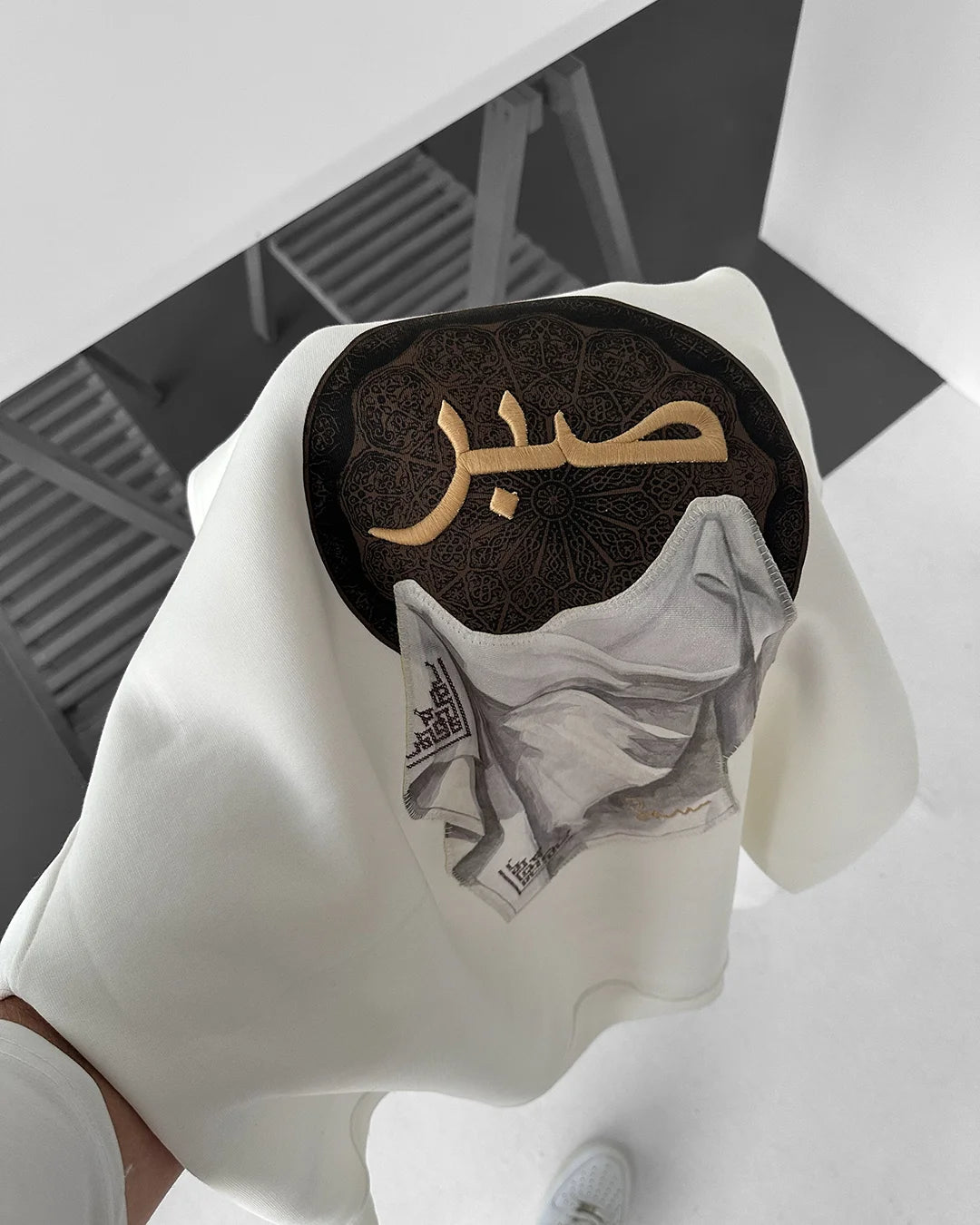 صبر Embroidered Oversized Hoodie