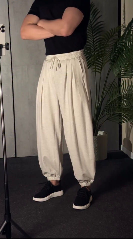 Lightweight Baggy Cuffed Pants — view 3