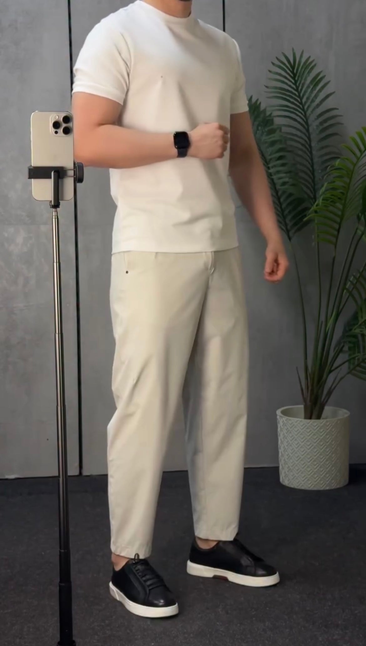 Modern Flat-Front Relaxed Trousers