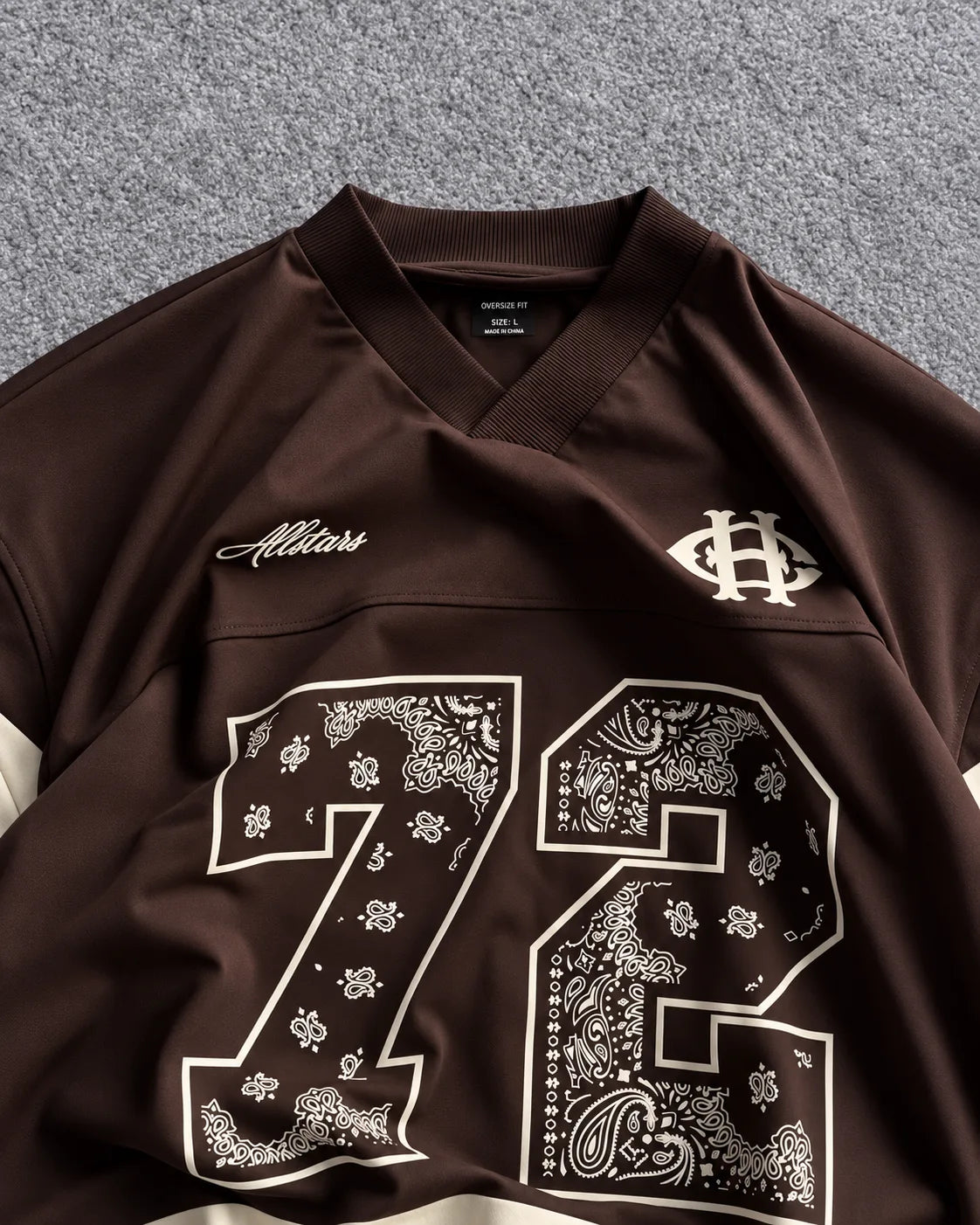 72 Bandana Oversized Sports Jersey