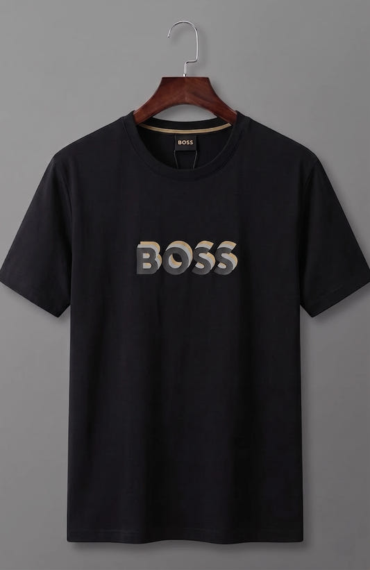 Casual Crew Neck Tee with Graphic Design Hover
