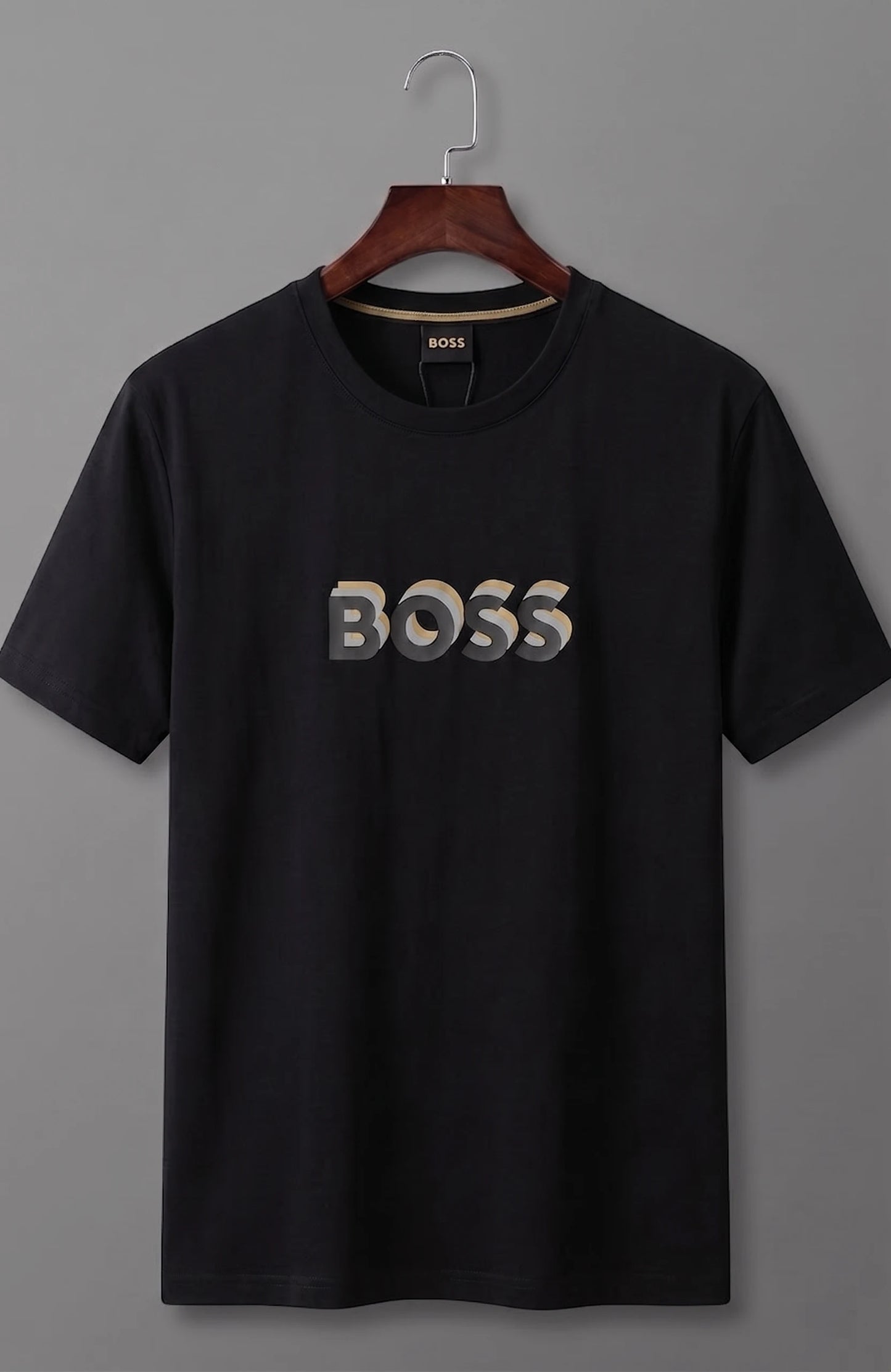 Casual Crew Neck Tee with Graphic Design