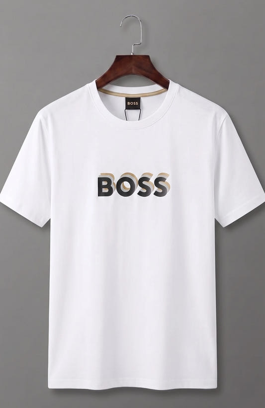 Casual Crew Neck Tee with Graphic Design