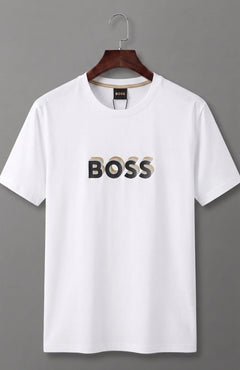 Casual Crew Neck Tee with Graphic Design