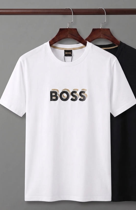 Casual Crew Neck Tee with Graphic Design